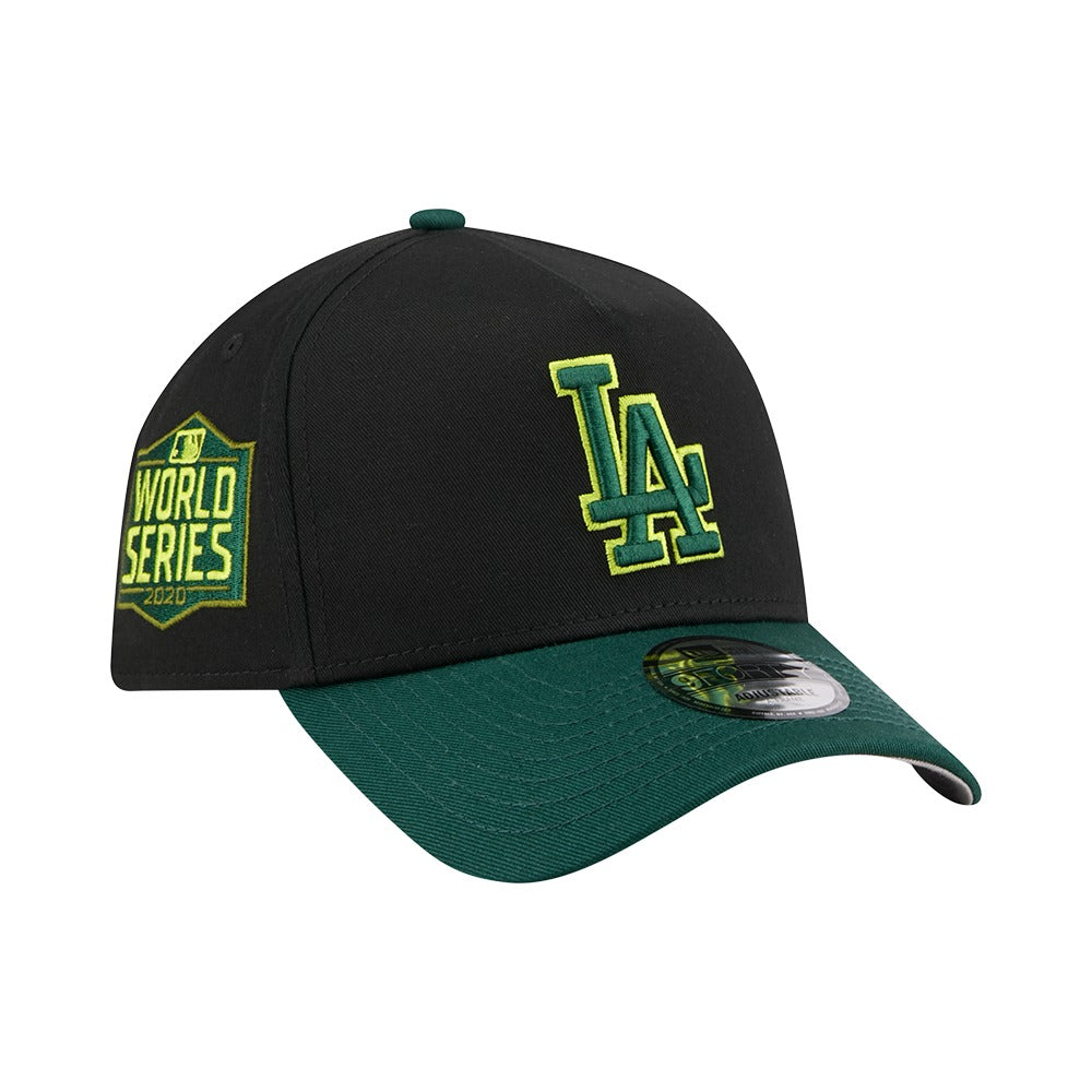 New Era 9FORTY A-Frame 2 Tone Los Angeles Dodgers - Black / Field Green - Image 3