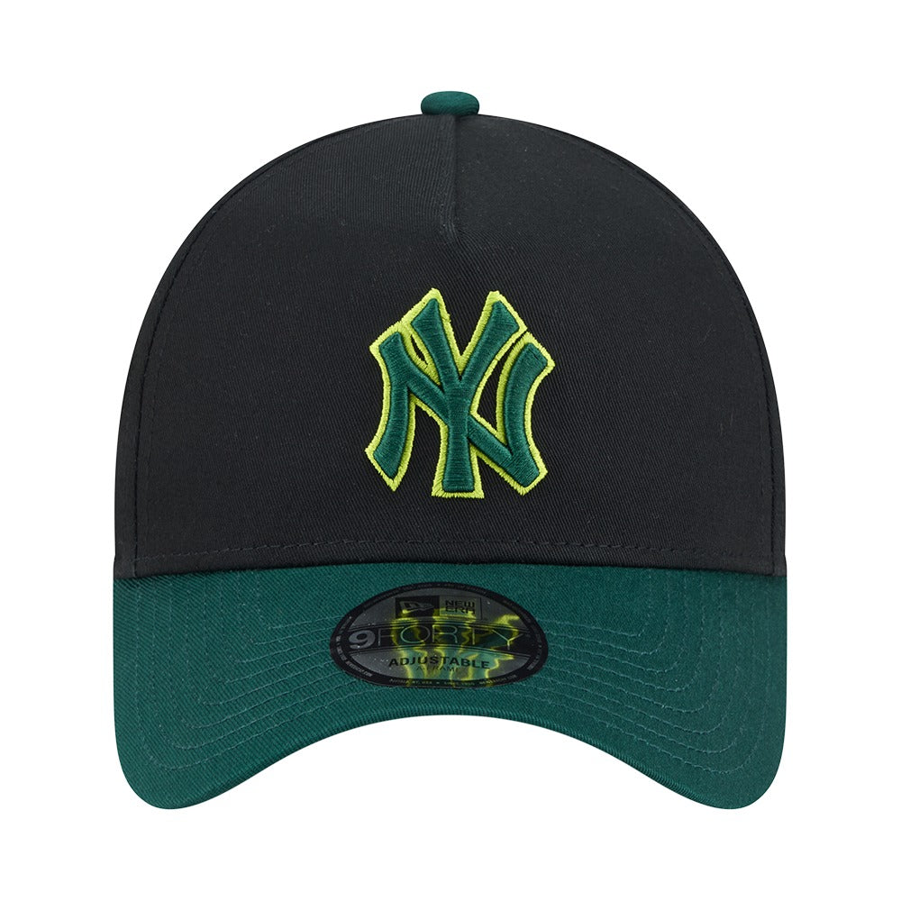 New Era 9FORTY A-Frame 2 Tone New York Yankees - Black / Field Green
