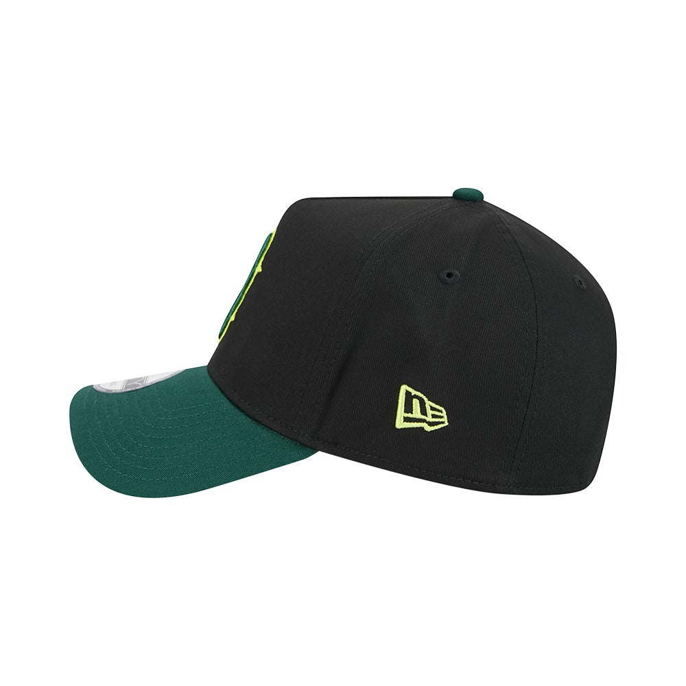 New Era 9FORTY A-Frame 2 Tone Boston Red Sox - Black / Field Green - Image 4