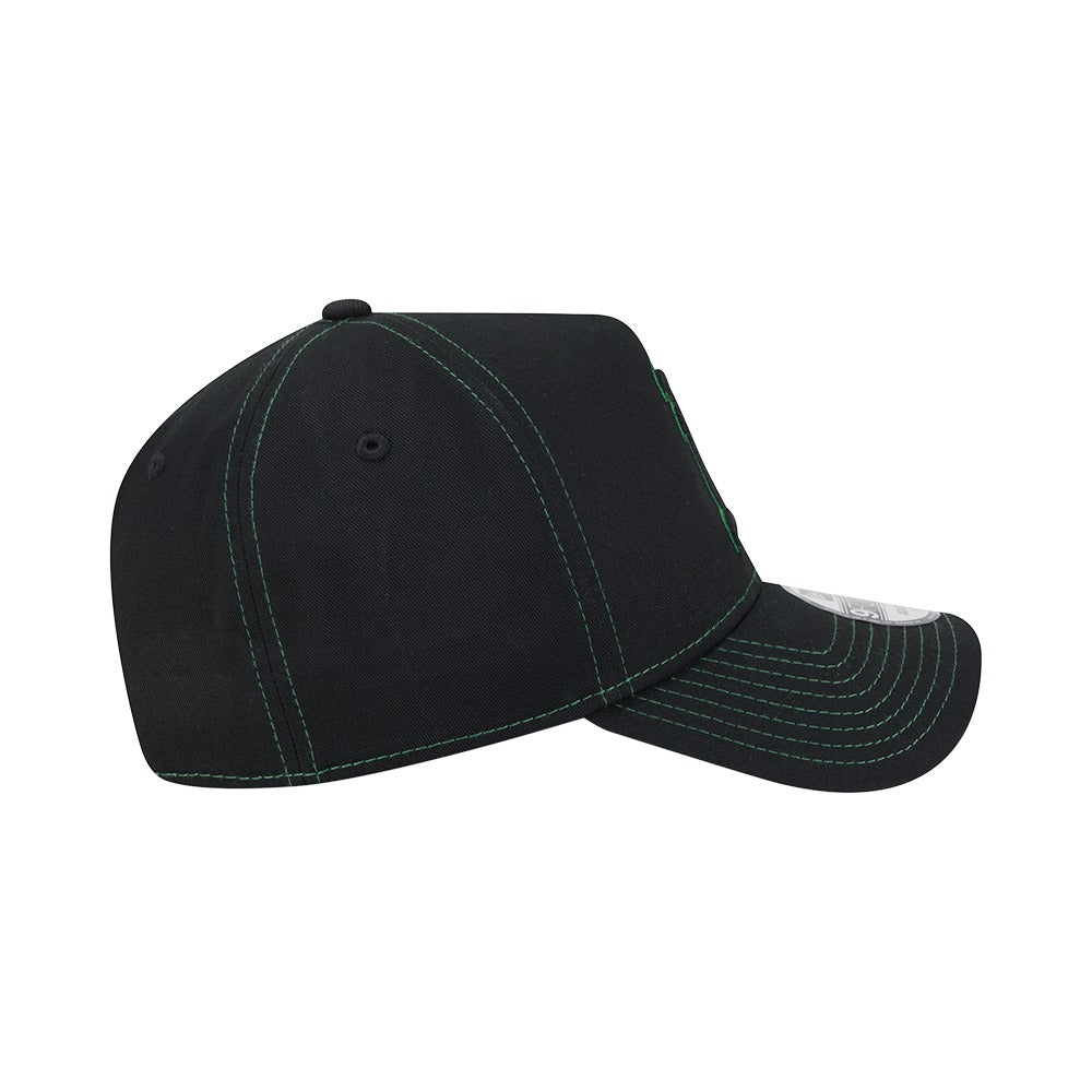 New Era 9FORTY A-Frame Contrast Stitch Oakland Athletics - Black / Green - Image 5