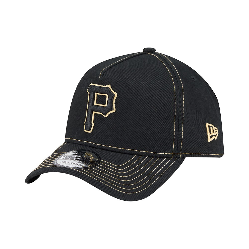 New Era 9FORTY A-Frame Contrast Stitch Pittsburgh Pirates - Black - Image 2