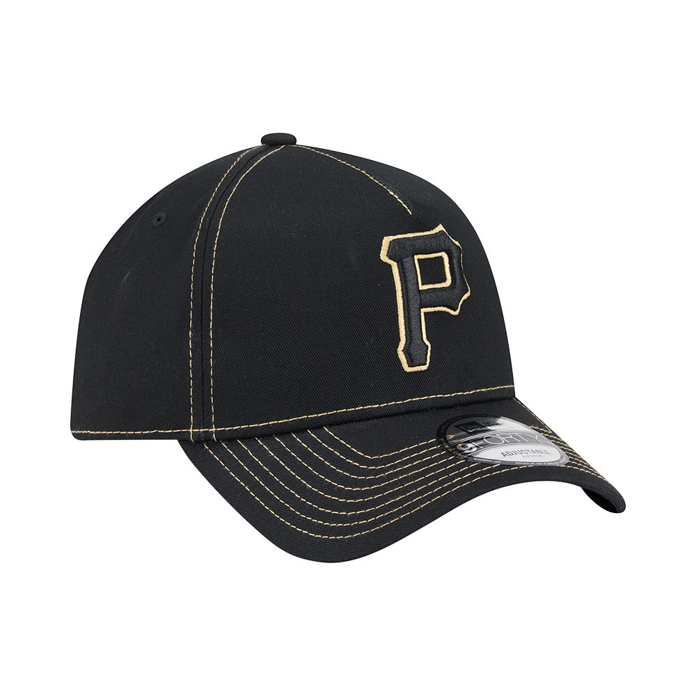 New Era 9FORTY A-Frame Contrast Stitch Pittsburgh Pirates - Black - Image 3