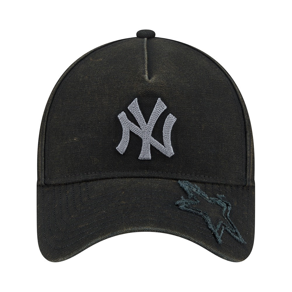 New Era 9FORTY A-Frame Star Visor New York Yankees - Washed Black
