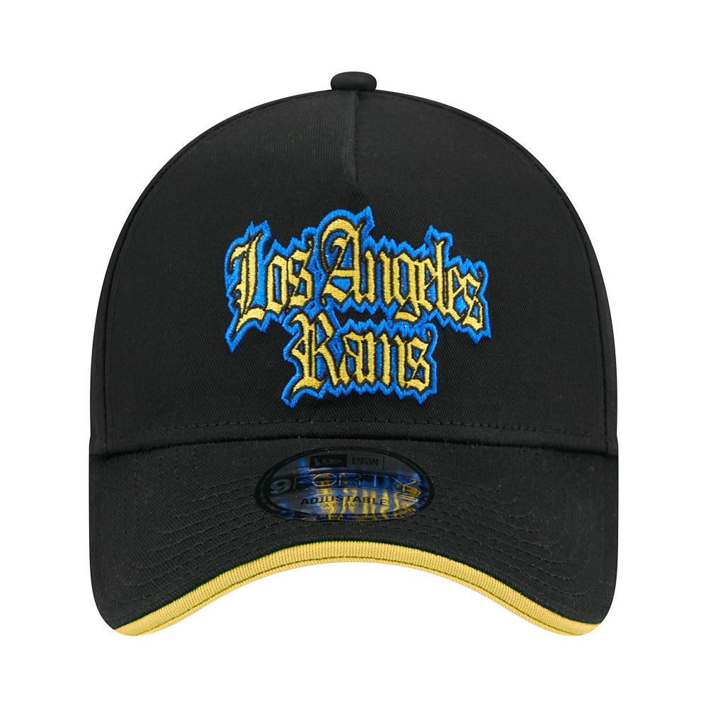 New Era 9FORTY A-Frame Gothic Los Angeles Rams - Black