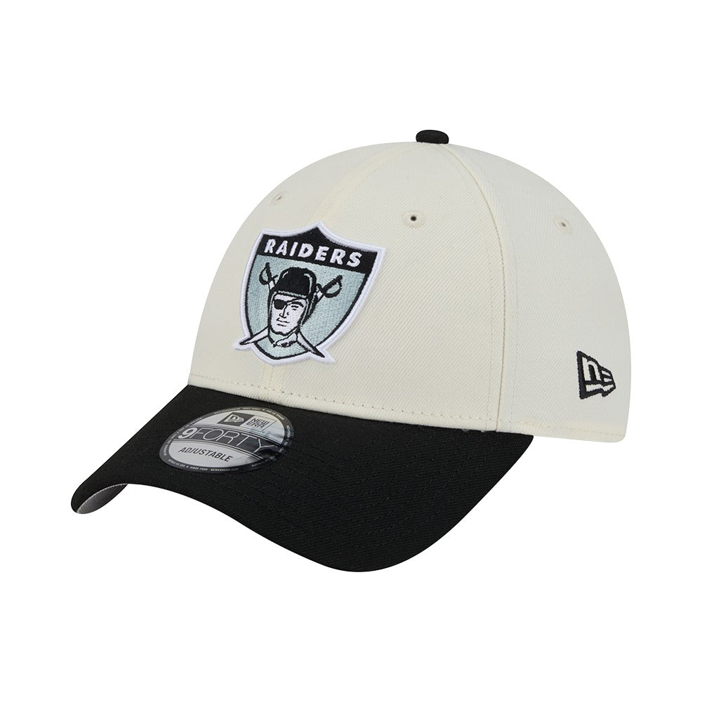 New Era 9FORTY Historic Oakland Raiders - Cream / Black - Image 2