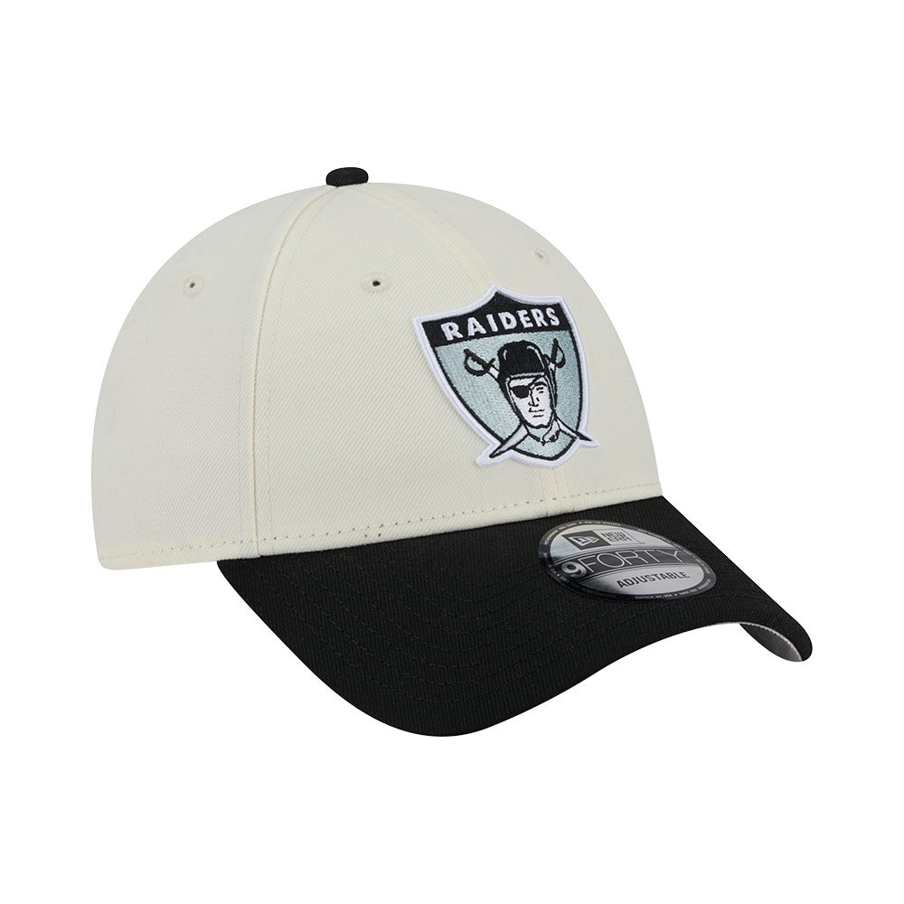 New Era 9FORTY Historic Oakland Raiders - Cream / Black - Image 3