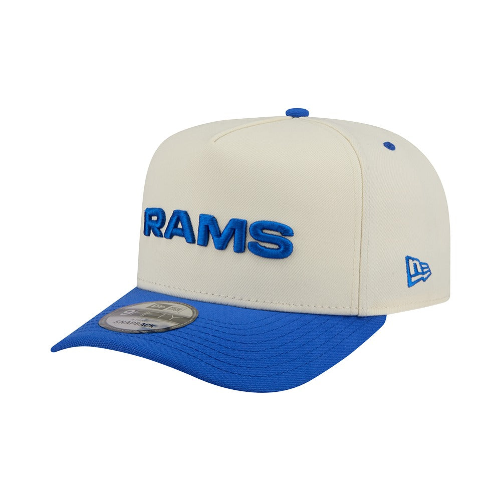 New Era 9FIFTY A-Frame 2 Tone Team Script Los Angeles Rams - Cream / Black - Image 2
