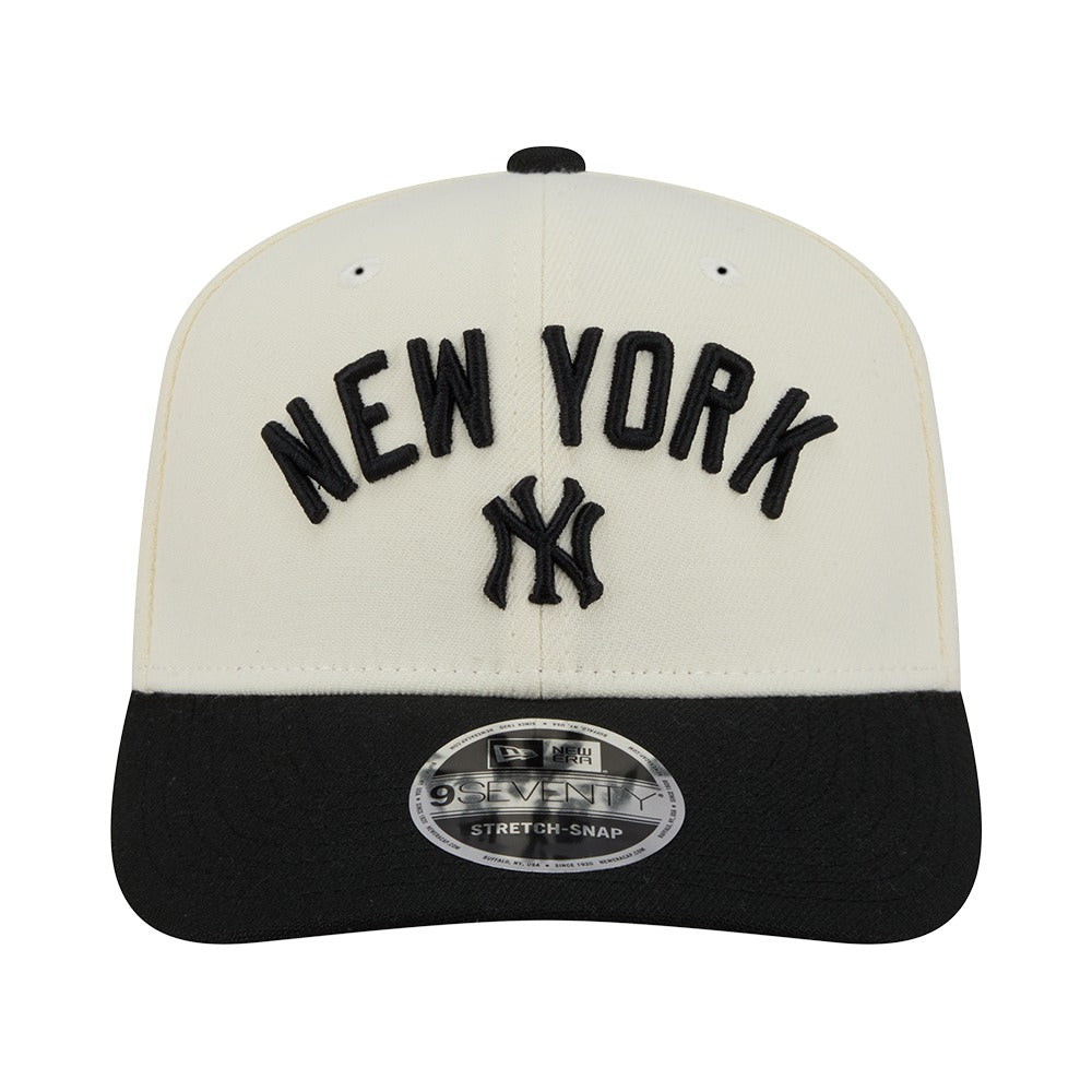 New Era 9SEVENTY Stretch-Snap New York Yankees - Cream / Black