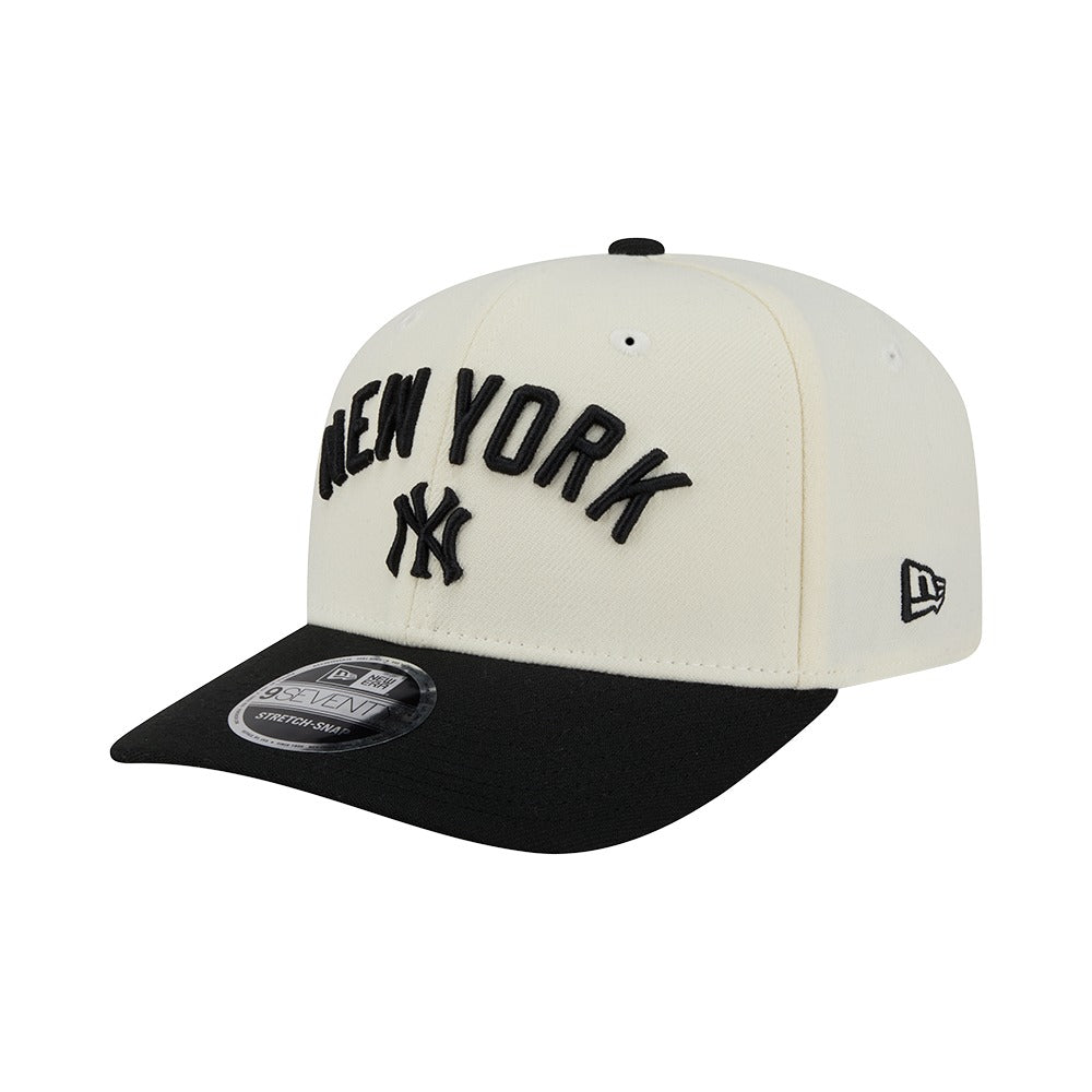 New Era 9SEVENTY Stretch-Snap New York Yankees - Cream / Black - Image 2