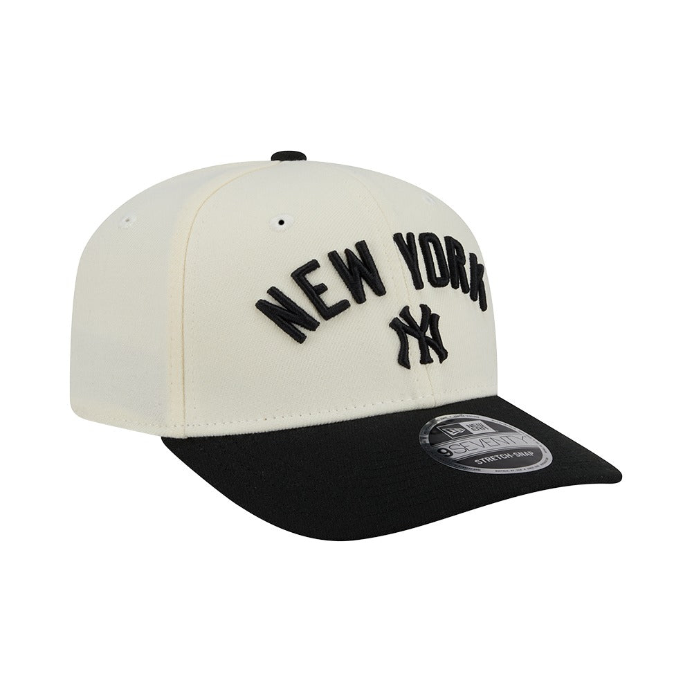New Era 9SEVENTY Stretch-Snap New York Yankees - Cream / Black - Image 3
