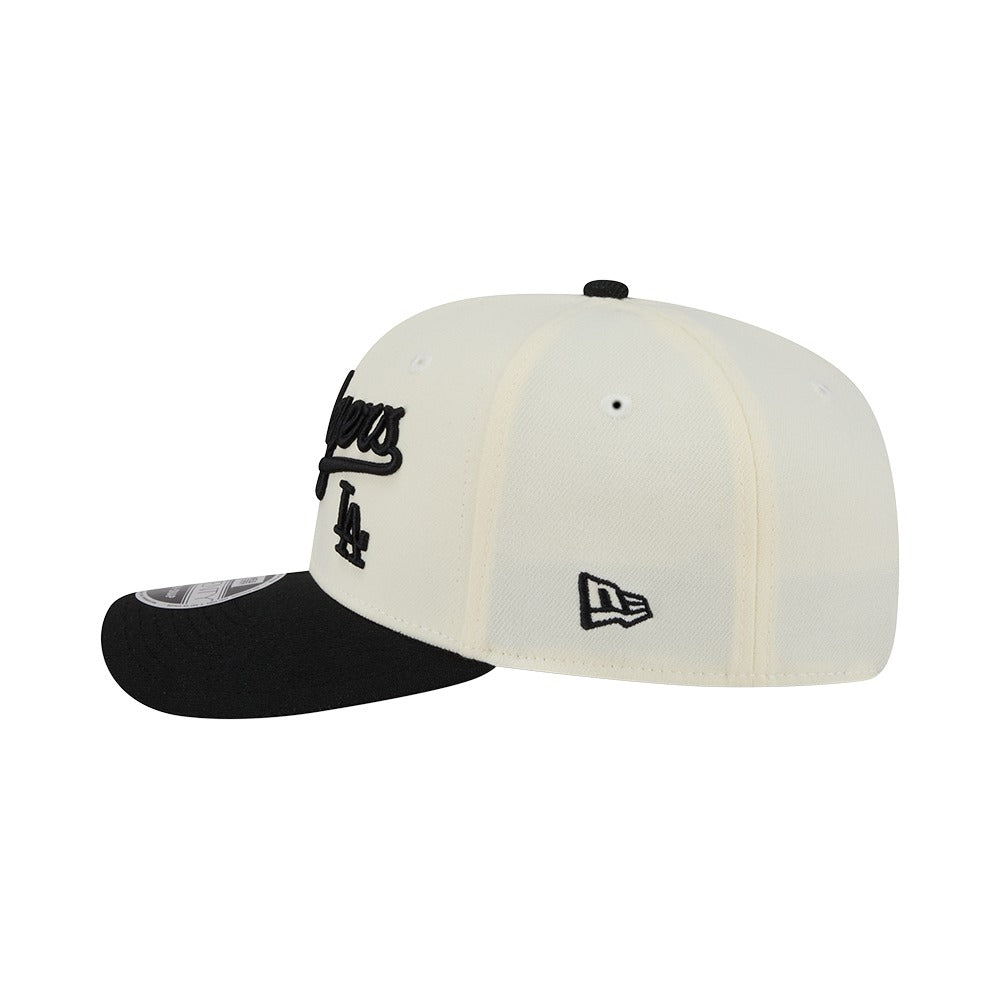 New Era 9SEVENTY Stretch-Snap Los Angeles Dodgers - Cream / Black - Image 4