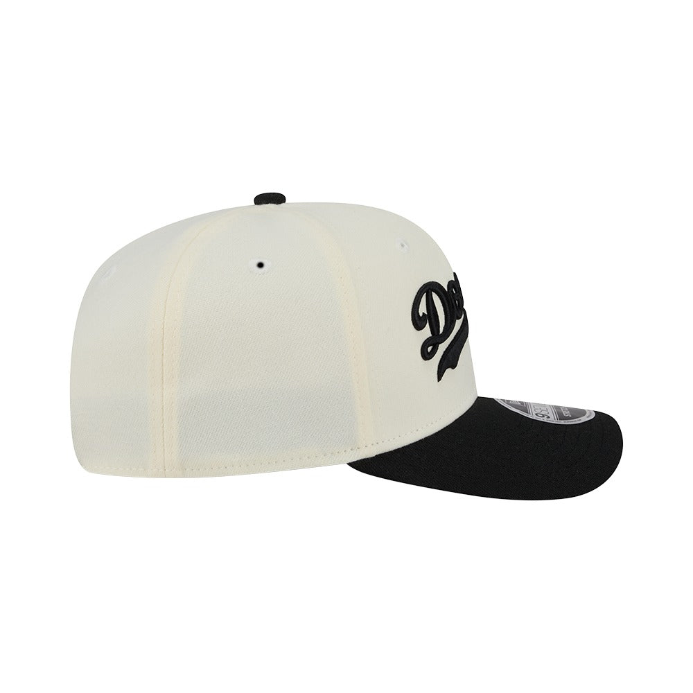 New Era 9SEVENTY Stretch-Snap Los Angeles Dodgers - Cream / Black - Image 5
