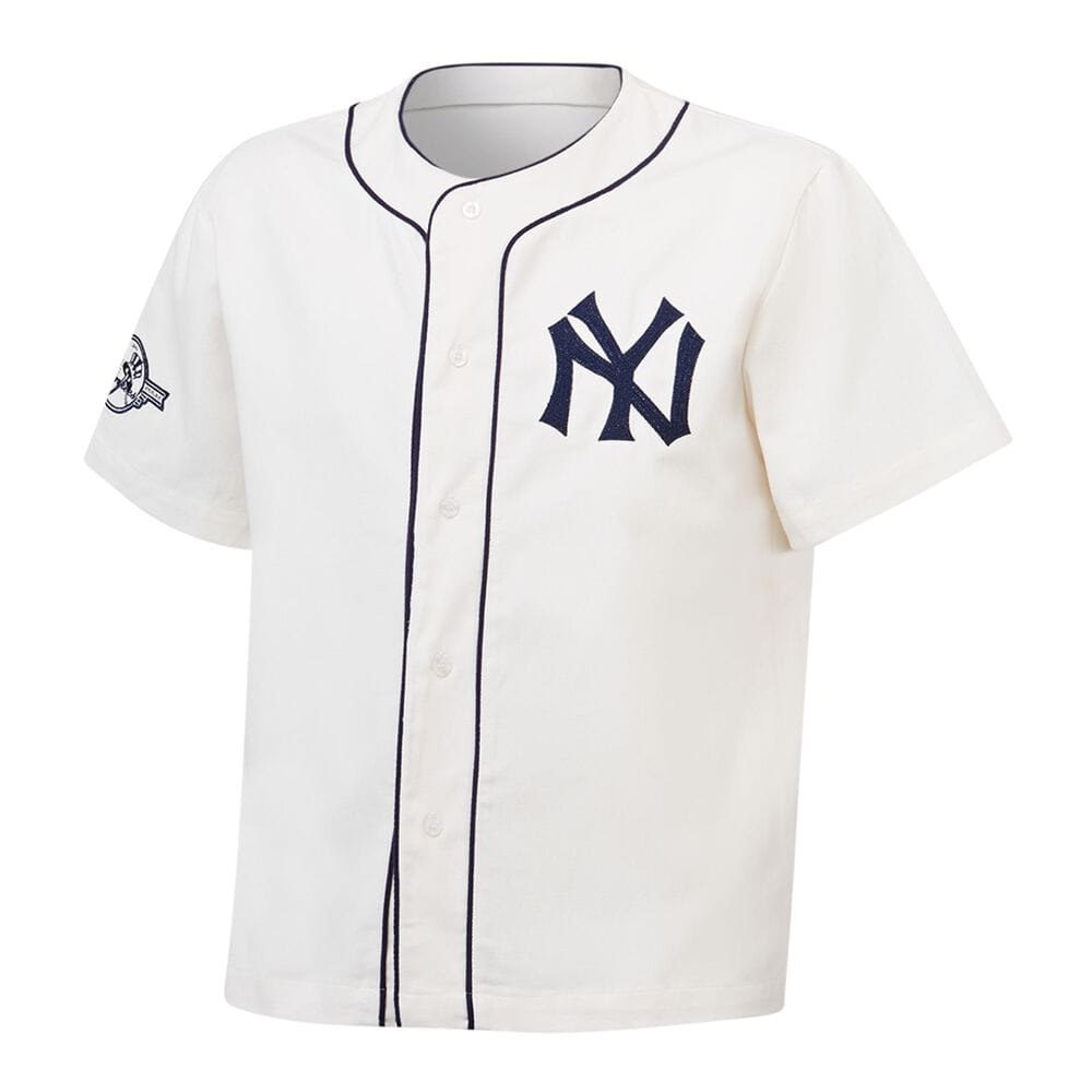 Majestic 1947 World series Baseball Jersey New York Yankees - Vintage White / Indigo
