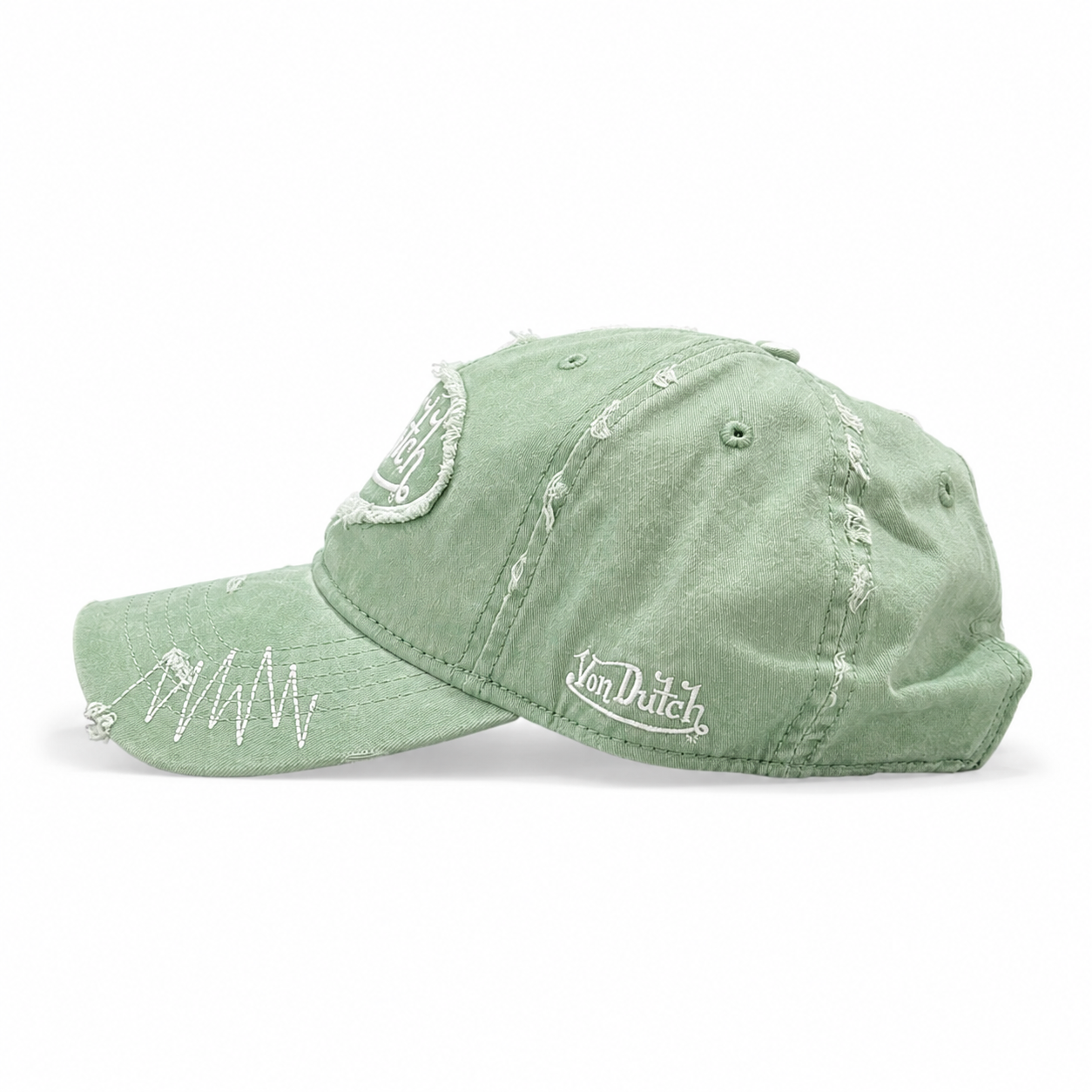 Von Dutch Chain Stitch Dad Cap - Sage - Image 2
