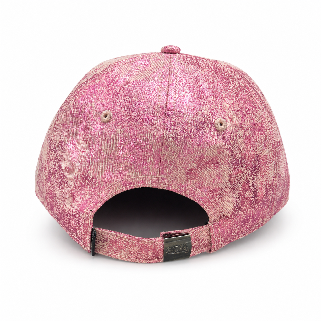 Von Dutch Heart Studded Dad Cap - Silver / Pink - Image 3