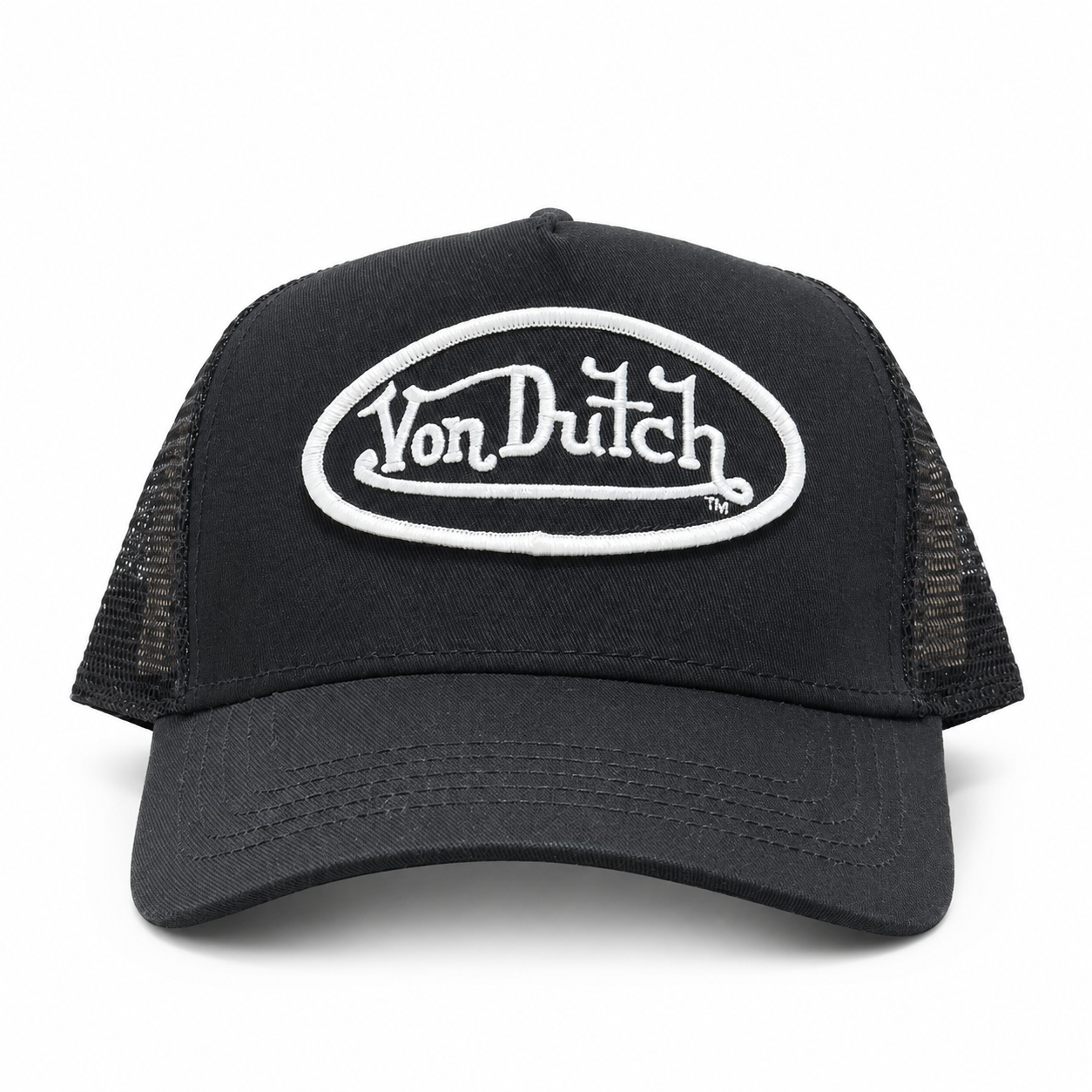 Von Dutch Big Signature Trucker Hat - Black