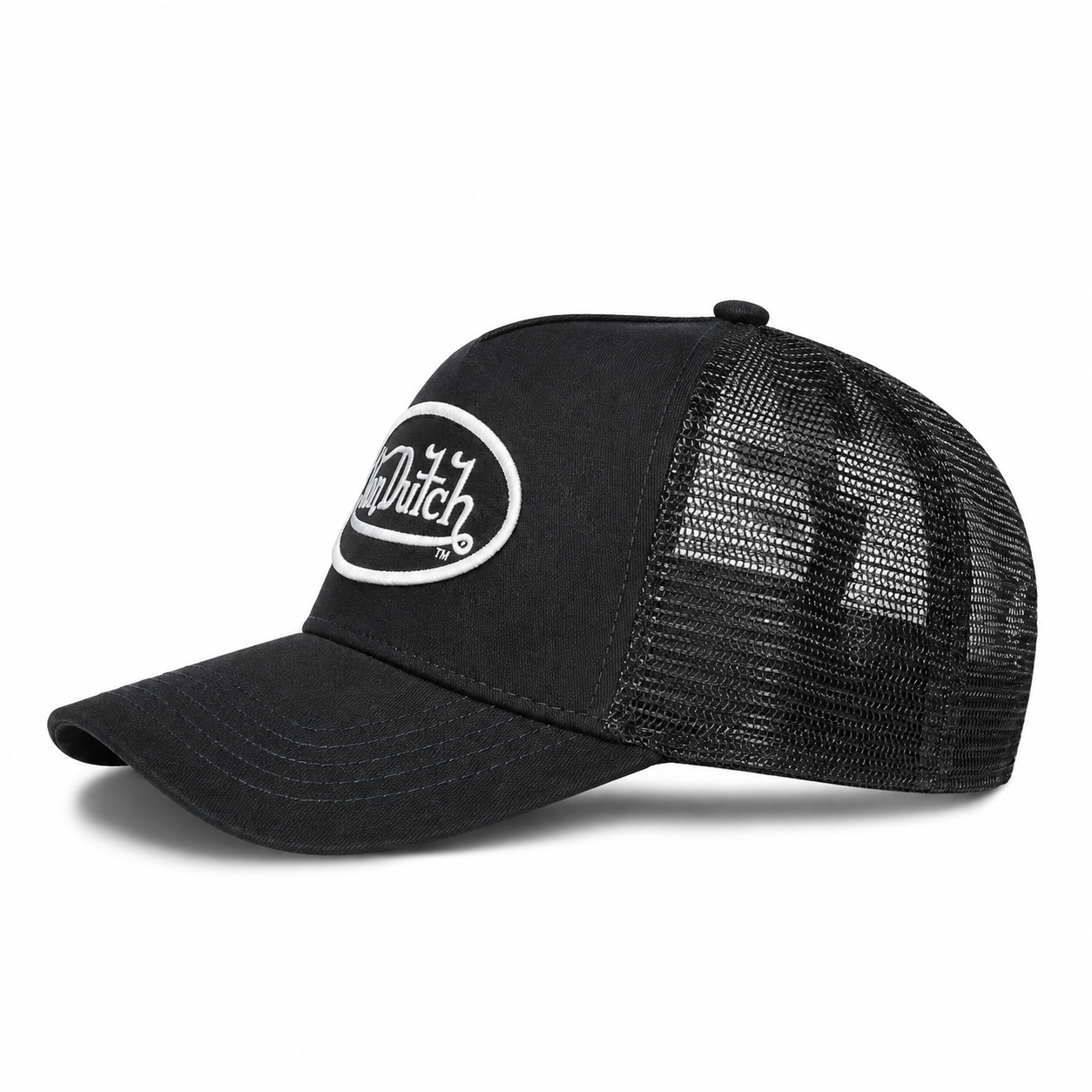 Von Dutch Big Signature Trucker Hat - Black - Image 2