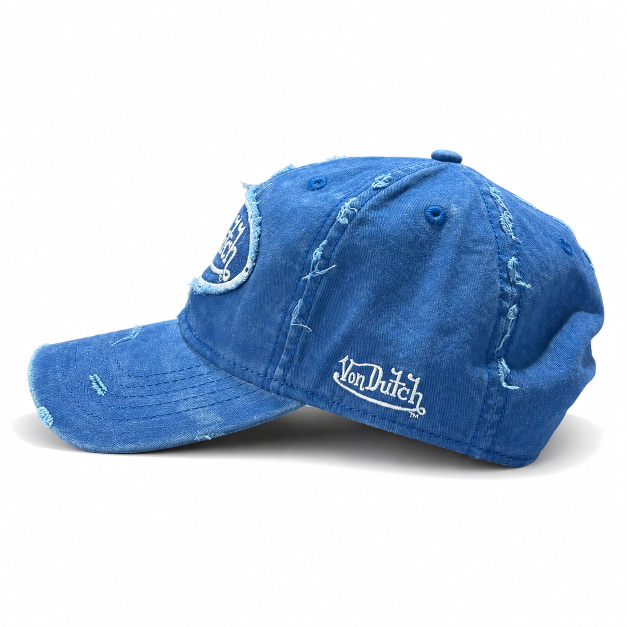 Von Dutch Chain Stitch Dad Cap - Dark Navy - Image 2