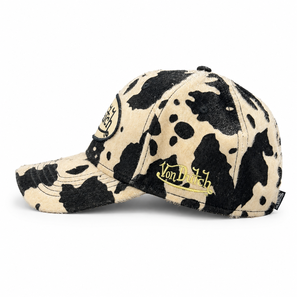 Von Dutch Animal Skin Dad Cap - Beige / Black - Image 2