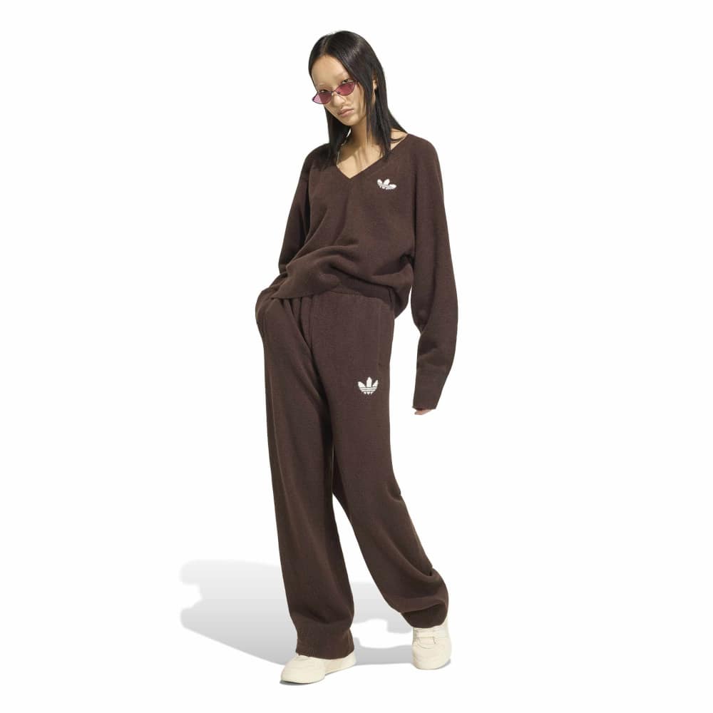 Adidas Womens Essentials Knit Pant - Aurora Coffee - Image 4