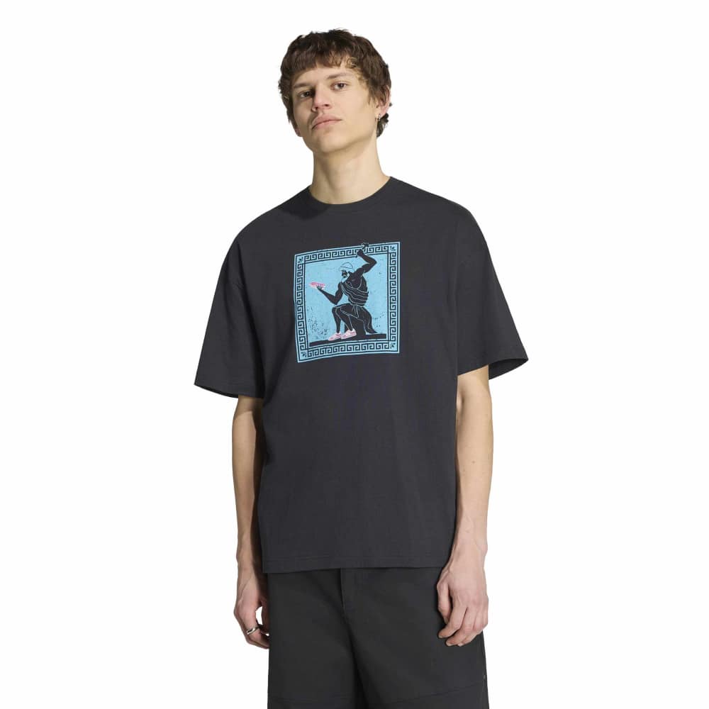 Adidas Sneaker God T-Shirt - Black on-model front view