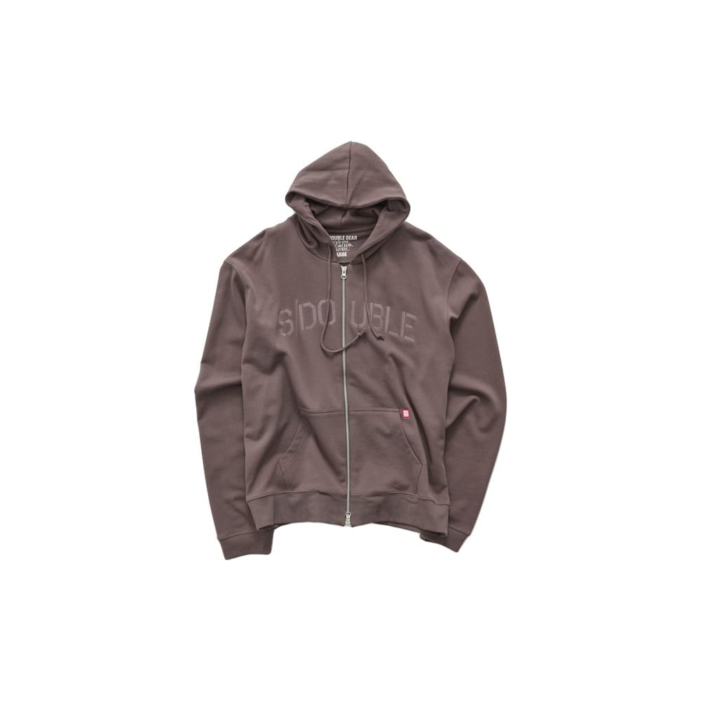S / DOUBLE Marty Terry Zip Hood - Ash
