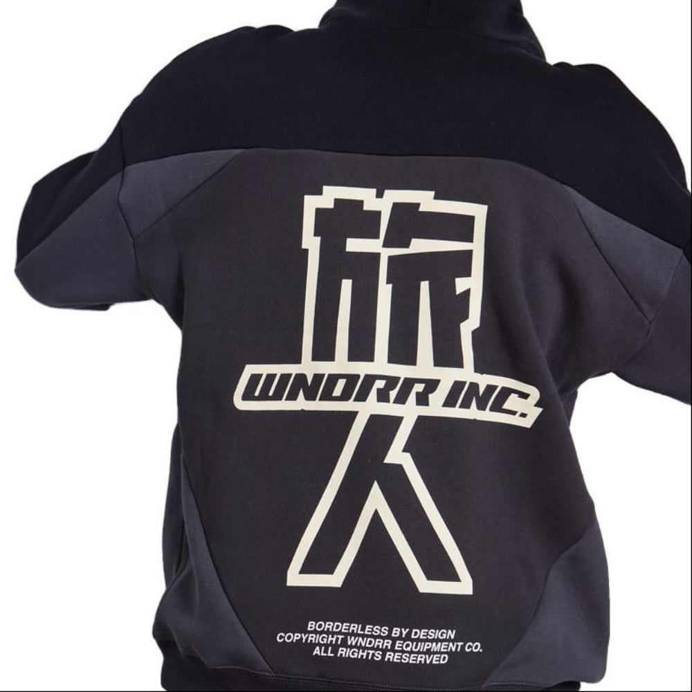 WNDRR Shoji Panel Hood Sweat - Black