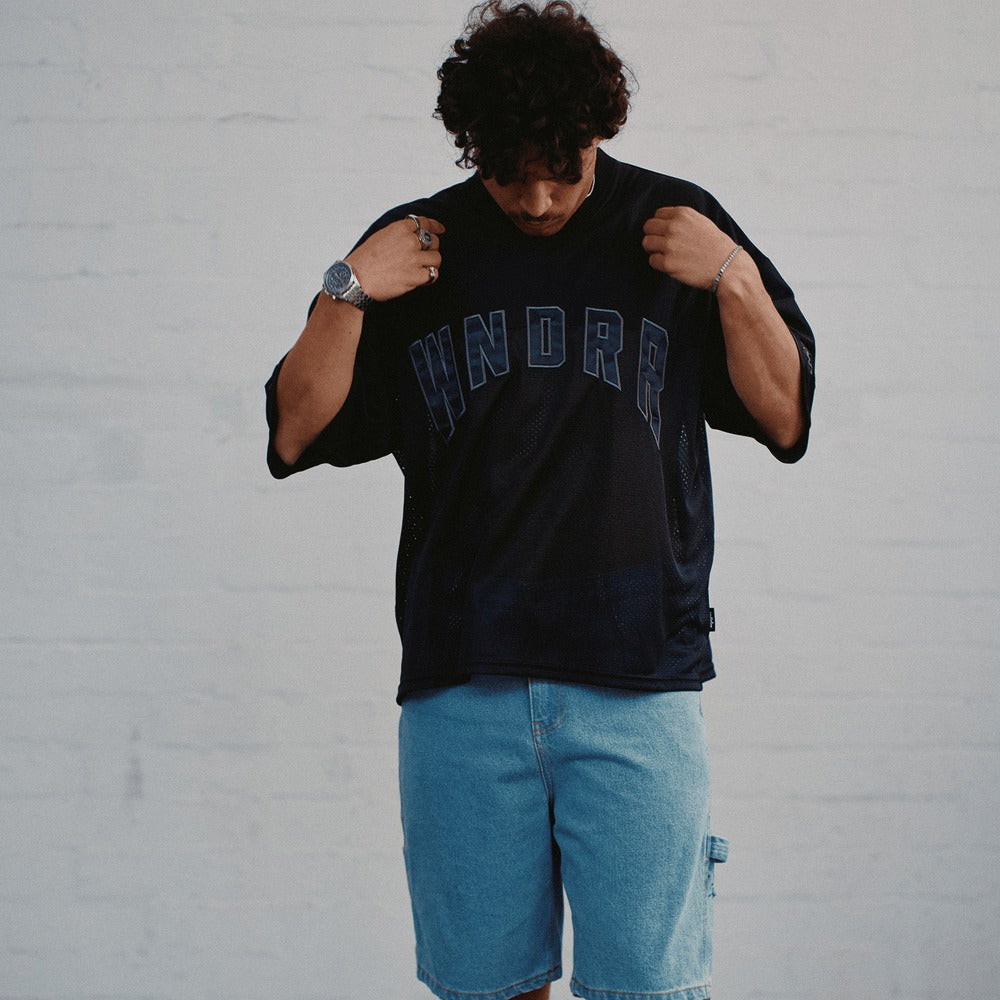 WNDRR Bridge Quarterback Jersey - Black