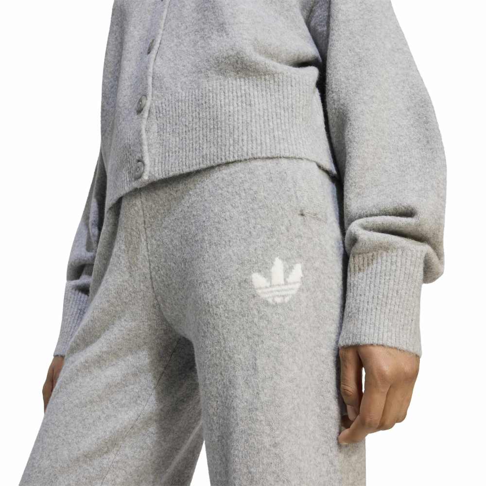 Adidas Women's Essentials Knit Pant - Medium Grey Heather