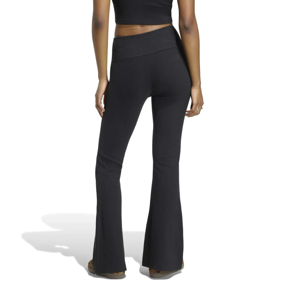 Adidas Women's Essentials Rib Flared Leggings - Black