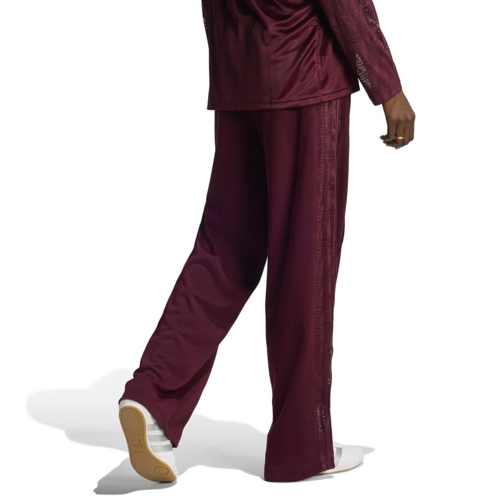 adidas Womens Lace Firebird Track Pants - Maroon