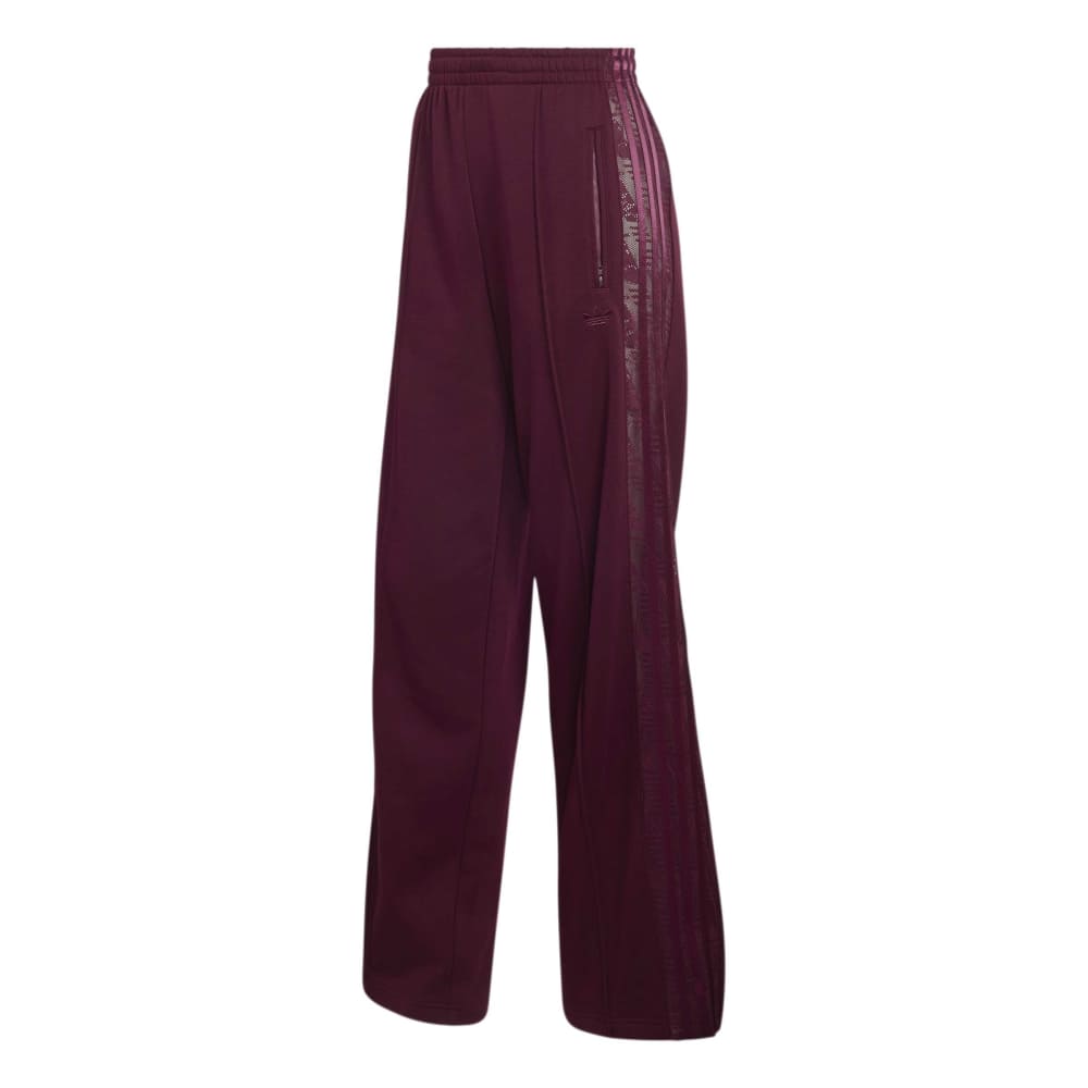adidas Womens Lace Firebird Track Pants - Maroon