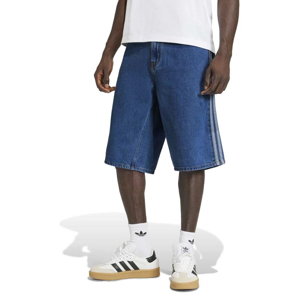 Adidas Firebird Adicolor Denim Shorts - Blue Denim