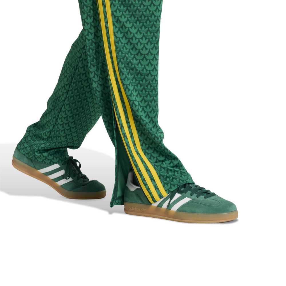 adidas Loose Monogram Firebird Track Pant - Green / Yellow