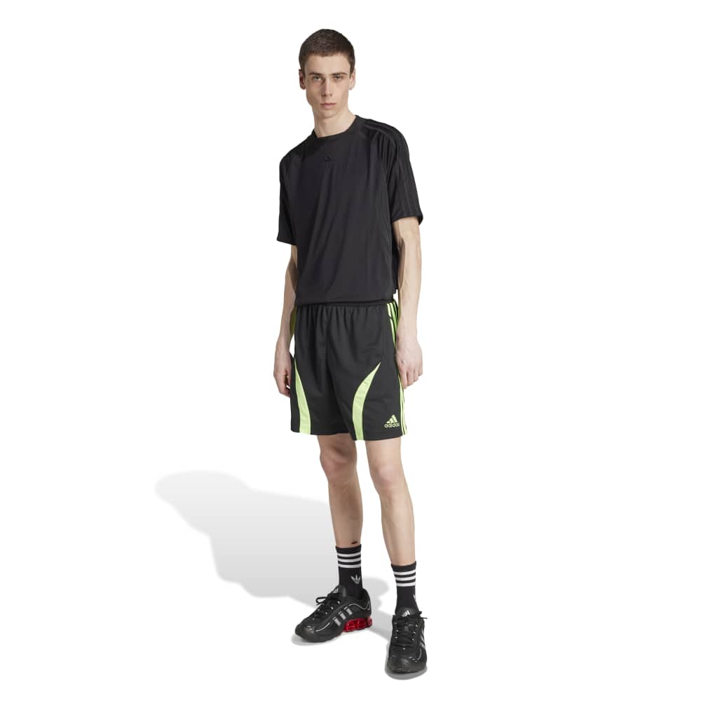 adidas Teamgeist Adicolor Shorts - Black / Signal Green