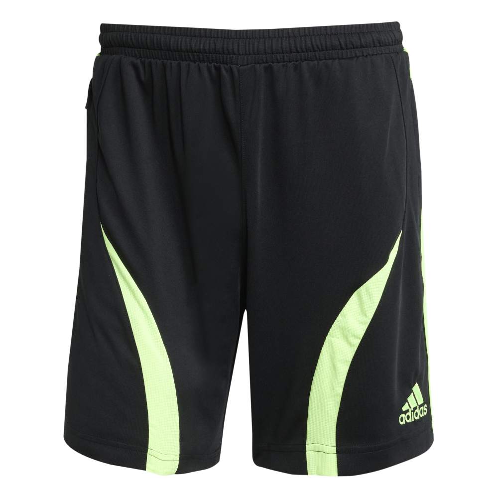 adidas Teamgeist Adicolor Shorts - Black / Signal Green