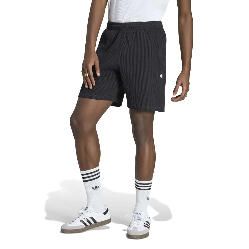 Adidas Trefoil Essentials Waffle Shorts - Black
