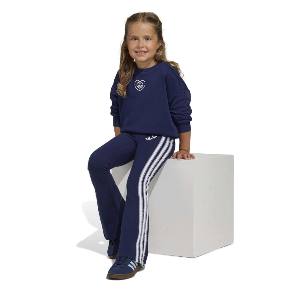 adidas Childrens Disney Crew Flared Leggings Set - Blue
