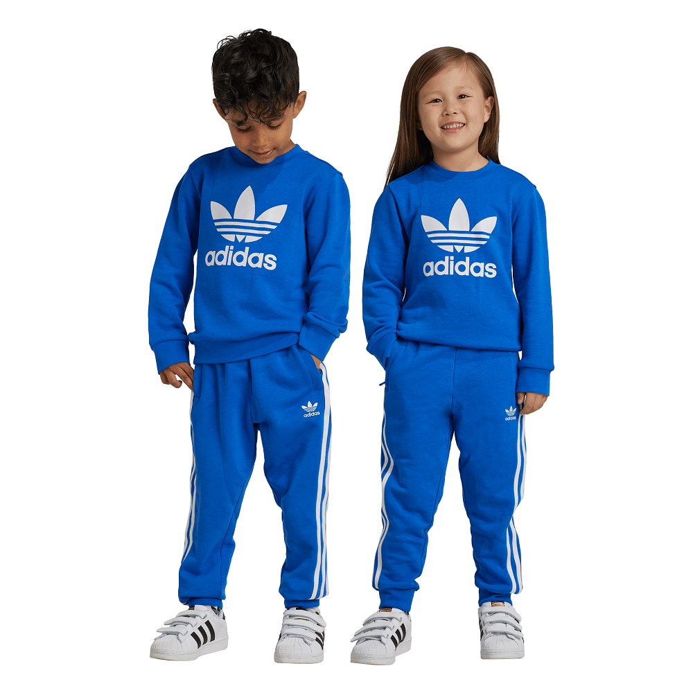 adidas Childrens Trefoil Crew Set - Blue