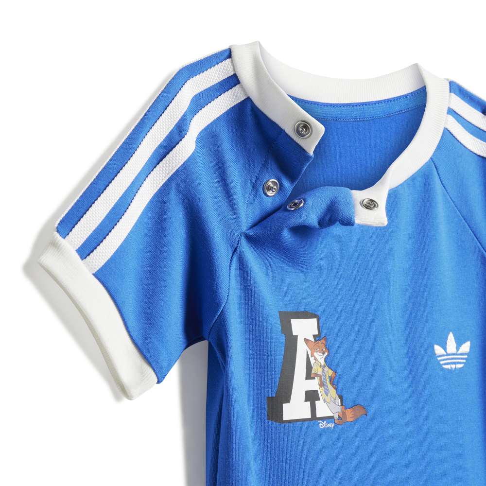 adidas Infants Disney 3-Stripes Bodysuit - Blue