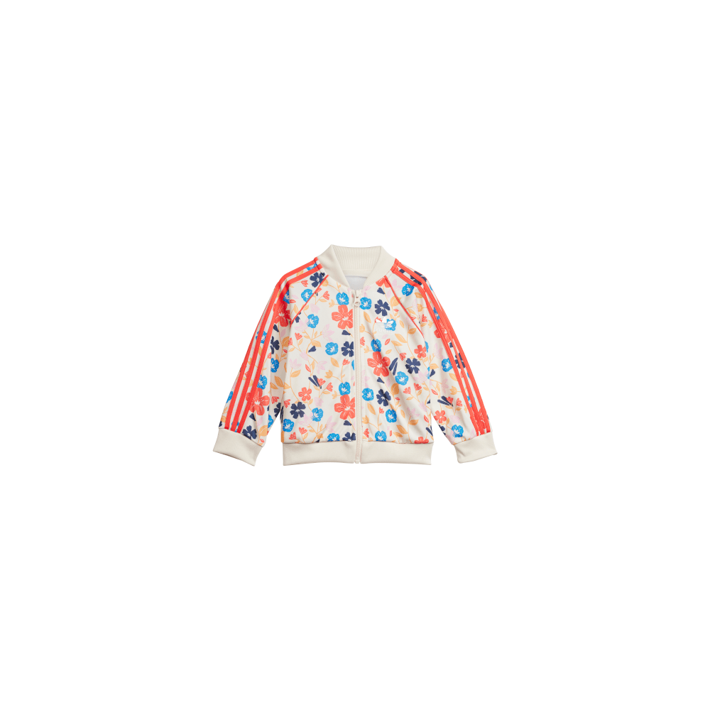adidas Infants Floral Superstar Tracksuit - Wonder White / Multicolour