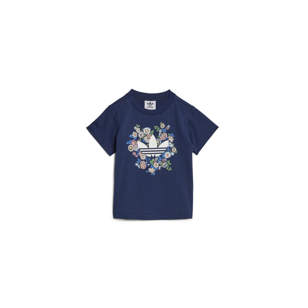 adidas Infants Short Tee Set - Night Indigo / Floral
