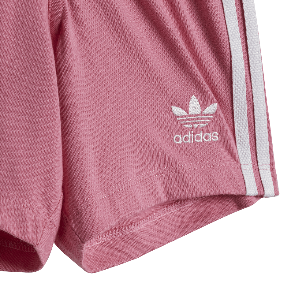 adidas Infants Short Tee Set - Rose Tone / White