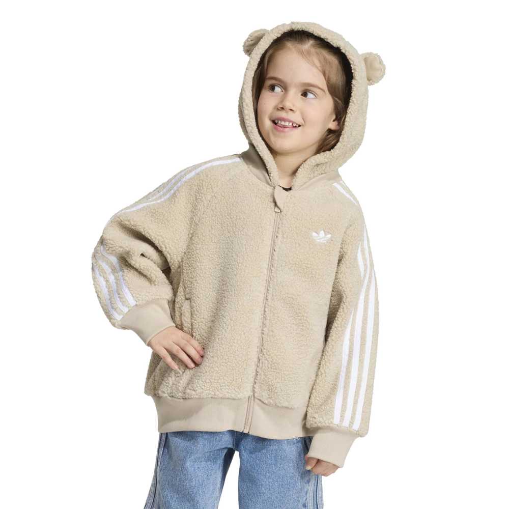 Adidas Kids Care Bears Fleece Tracktop - Khaki Heather