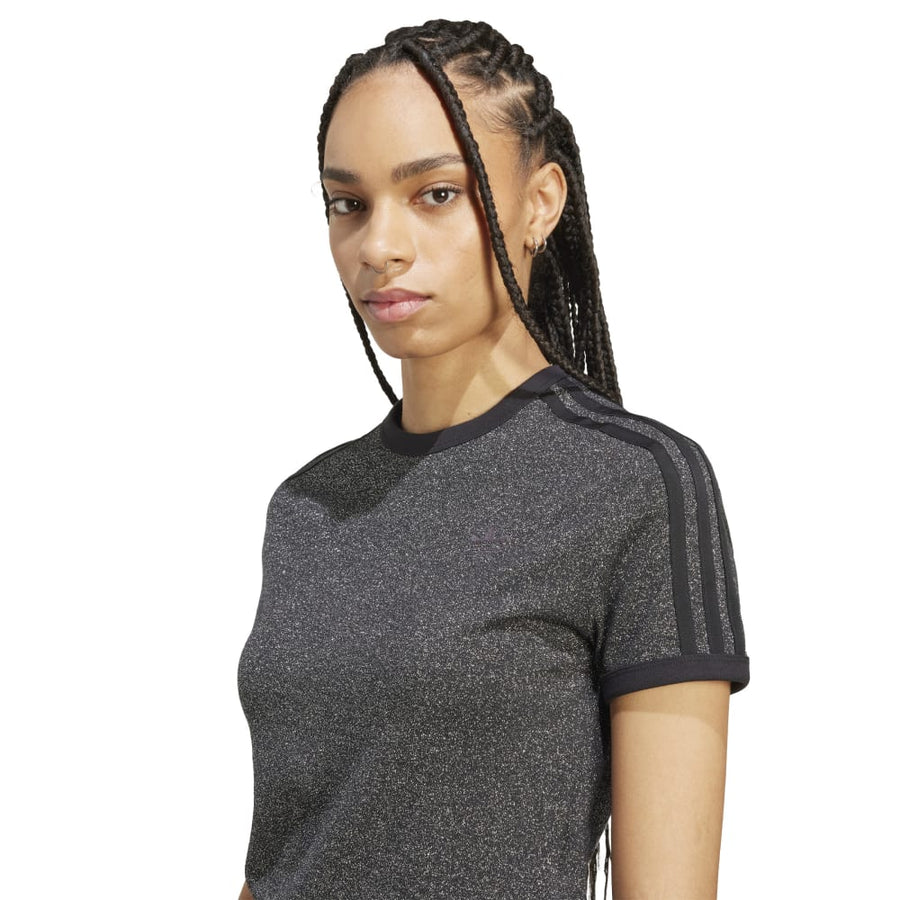 Women's adidas Double Layered Cali Tee 'Black'