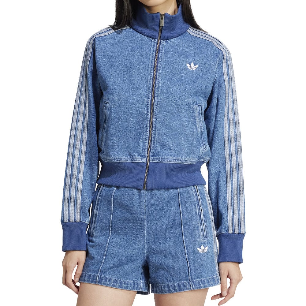 adidas Womans Denim Track Top - Indigo Denim