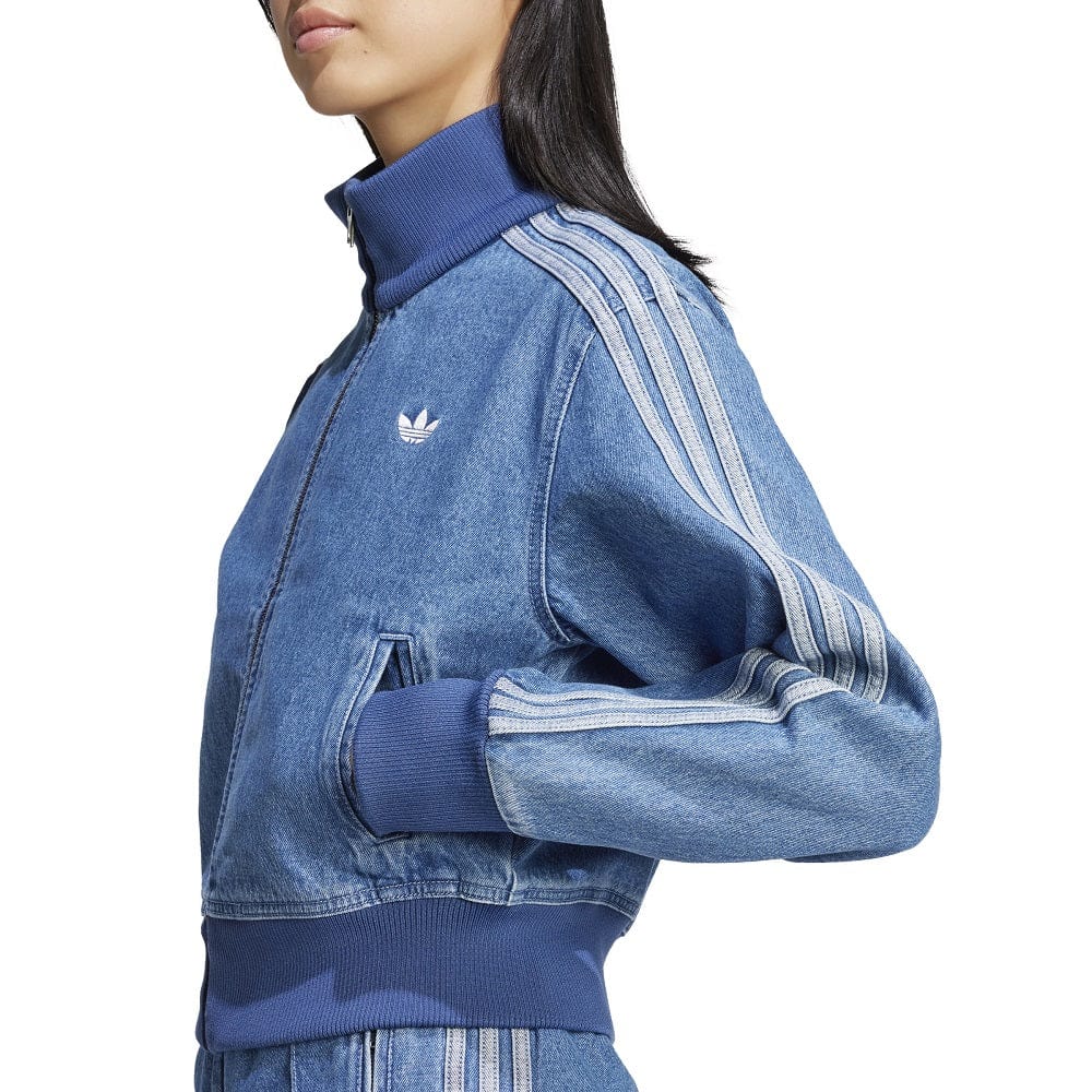 adidas Womans Denim Track Top - Indigo Denim