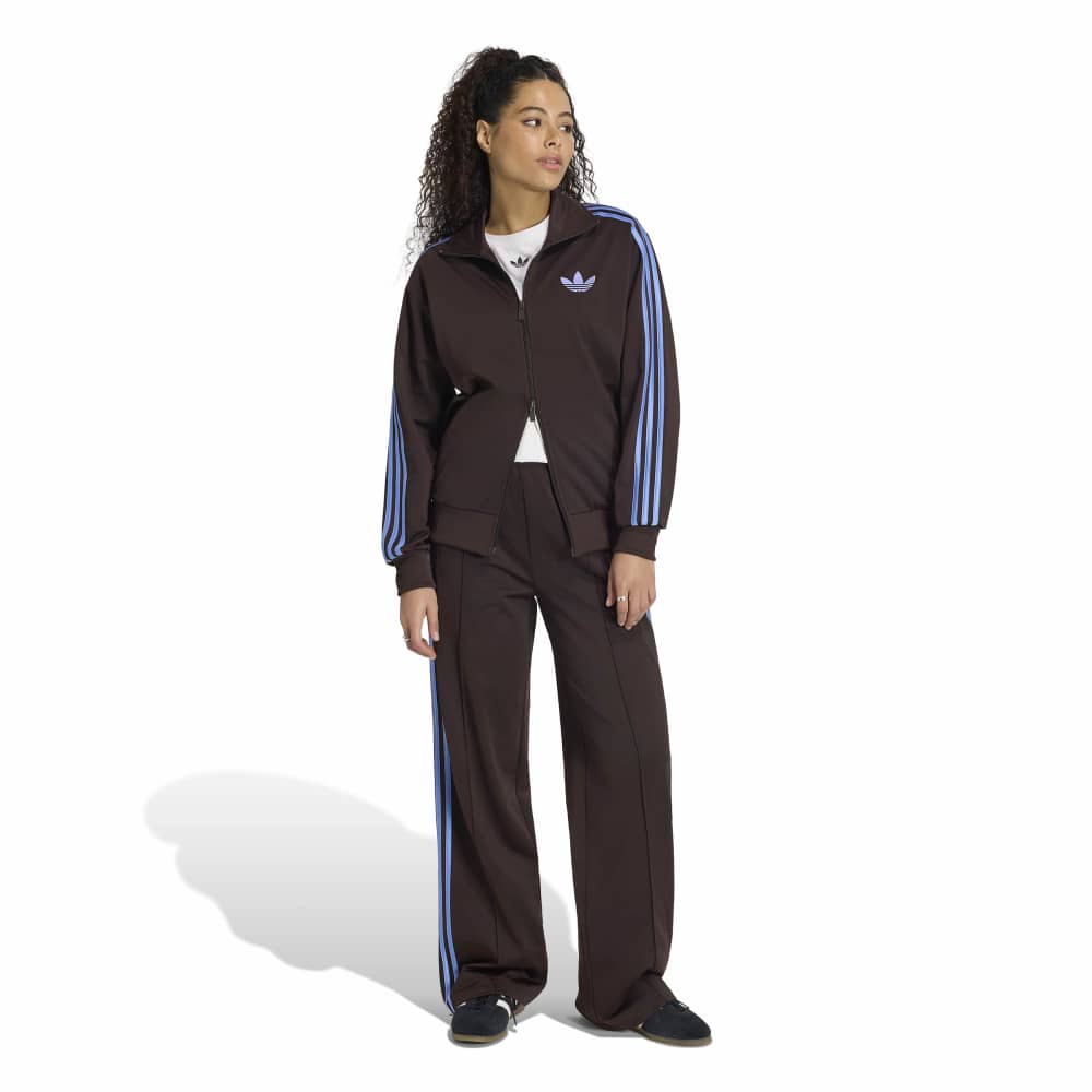 Adidas Women's Firebird Loose Track Top - Aurora Coffee / Blue Fusion