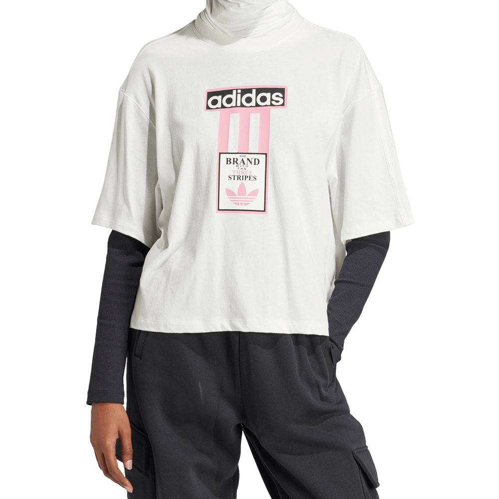 adidas Womens Adibreak Tee - Cloud White