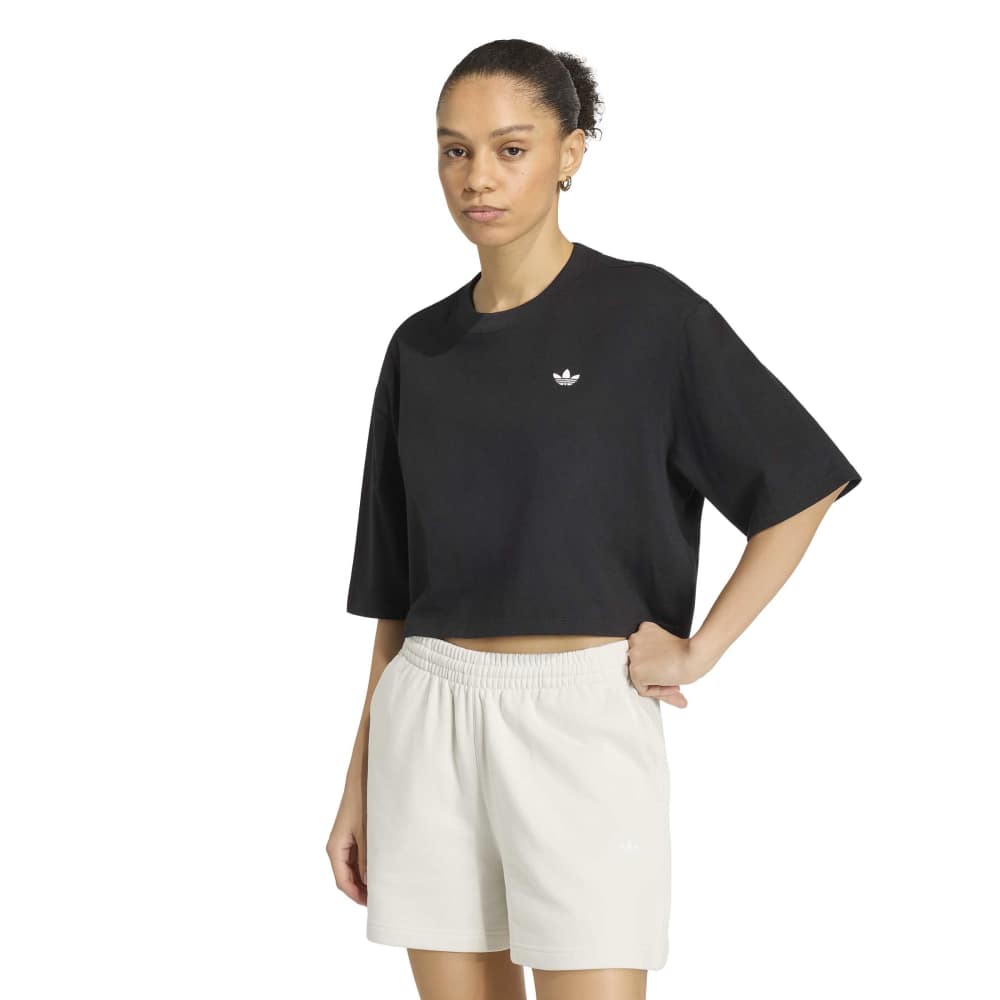 Adidas Womens Essentials Crop T-Shirt - Black